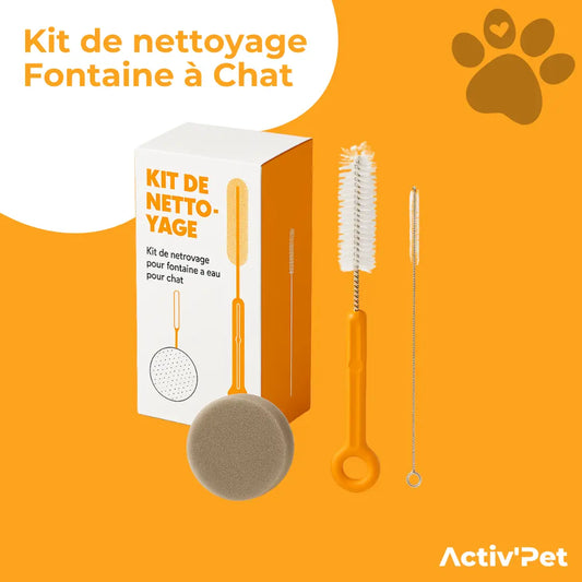 Kit de Nettoyage Fontaine à chat